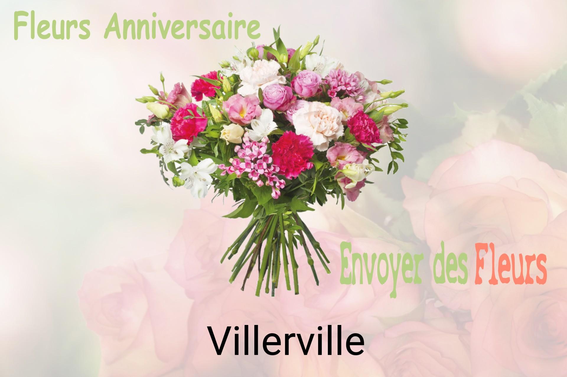 Bouquet de fleurs d’anniversaire livré à Villerville