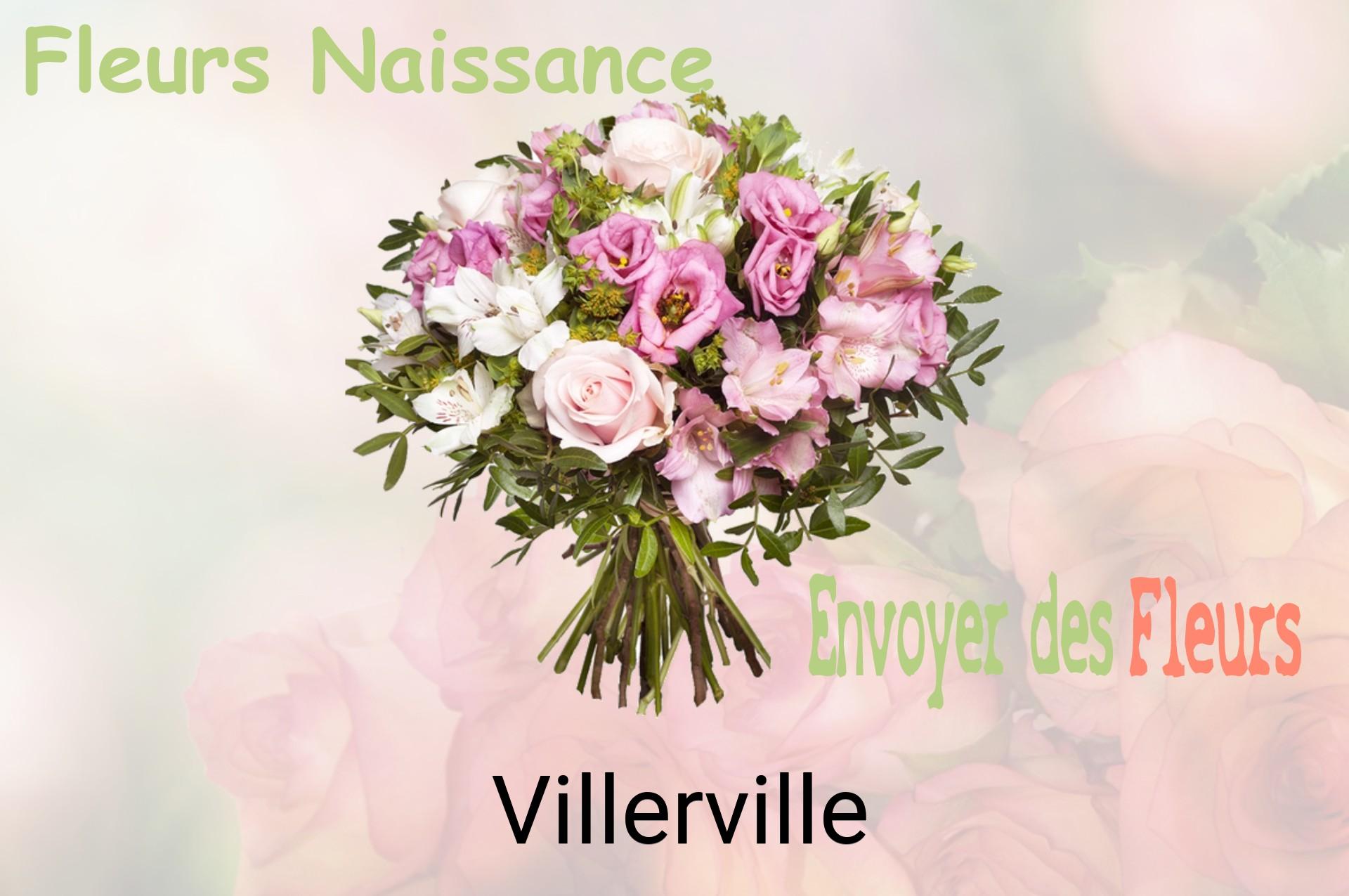 Bouquet de fleurs de naissance livré à Villerville
