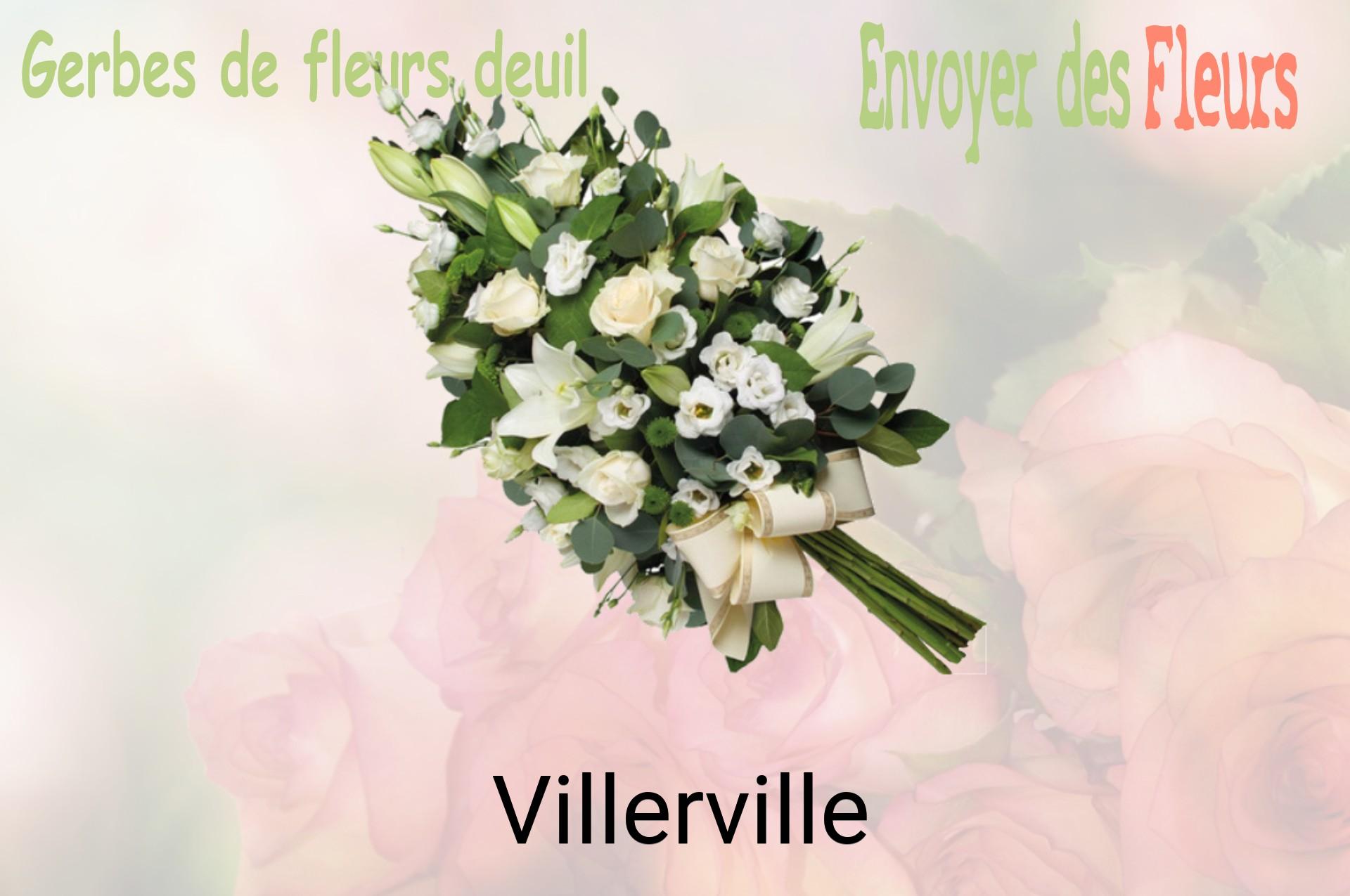 Gerbe de fleurs de deuil livrée à Villerville